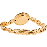 Gucci Gold Tone Change Bezel Bangle 11/12.2 Women Watch