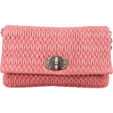 Miu Miu Matelassé Nappa Leather Crystal Flap Shoulder Bag