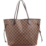 Louis Vuitton Monogram Damier Ebene Neverfull MM Shoulder Bag