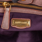 Miu Miu Vitello Lux Leather Gathered Drawstring Satchel Handbag