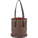 Louis Vuitton Monogram Damier Ebene Marais Bucket PM Shoulder Bag