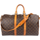 Louis Vuitton Monogram Canvas Keepall 45 Bandoulière Travel Bag