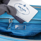 Prada Blue Saffiano Leather Galleria Handbag