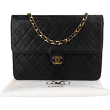 Chanel Quilted Lambskin Single Flap Shoulder Bag