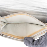Chanel Silver Metallic Quilted Lambskin 2.55 Reissue Flap Wallet