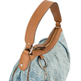 Gucci Denim Monogram GG Sukey Hobo Shoulder Bag