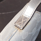 Gucci Silver GG Monogram Boat Mini Handbag