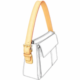 Vachetta Schulterriemen (Breit) - Viva Cité GM - vintageandkickz