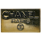 Chanel Golden Paris Badge Brooch