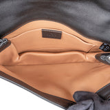 Gucci Black Leather Queen Margaret Bee Shoulder Bag