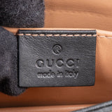 Gucci Black Leather Queen Margaret Bee Shoulder Bag
