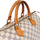 Louis Vuitton Damier Azur Monogram Speedy 30 Handbag