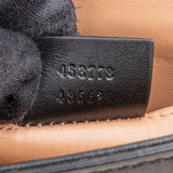 Gucci Black Leather Queen Margaret Bee Shoulder Bag