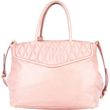 Miu Miu Quilted Loto Leather City Handbag