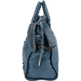 Balenciaga Blue Leather City Handbag