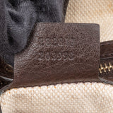 Gucci GG Monogram Bamboo Handbag