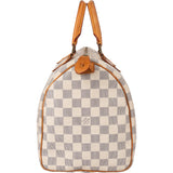 Louis Vuitton Damier Azur Monogram Speedy 30 Handbag