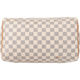 Louis Vuitton Damier Azur Monogram Speedy 30 Handbag