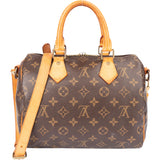 Louis Vuitton Canvas Monogram Speedy 25 Bandouliere