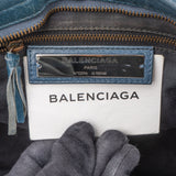 Balenciaga Blue Leather City Handbag
