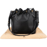 Louis Vuitton Noir Epi Leather Sac Noe Petit Shoulder Bag