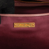 Miu Miu Quilted Loto Leather City Handbag