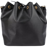 Louis Vuitton Noir Epi Leather Sac Noe Petit Shoulder Bag