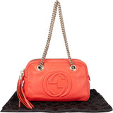Gucci Leather GG Soho Shoulder Bag