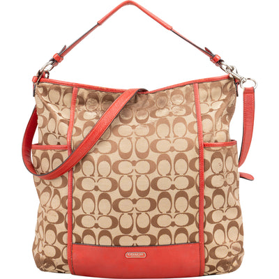 Coach Signature Monogram Handbag - vintageandkickz