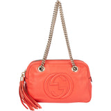 Gucci Leather GG Soho Shoulder Bag