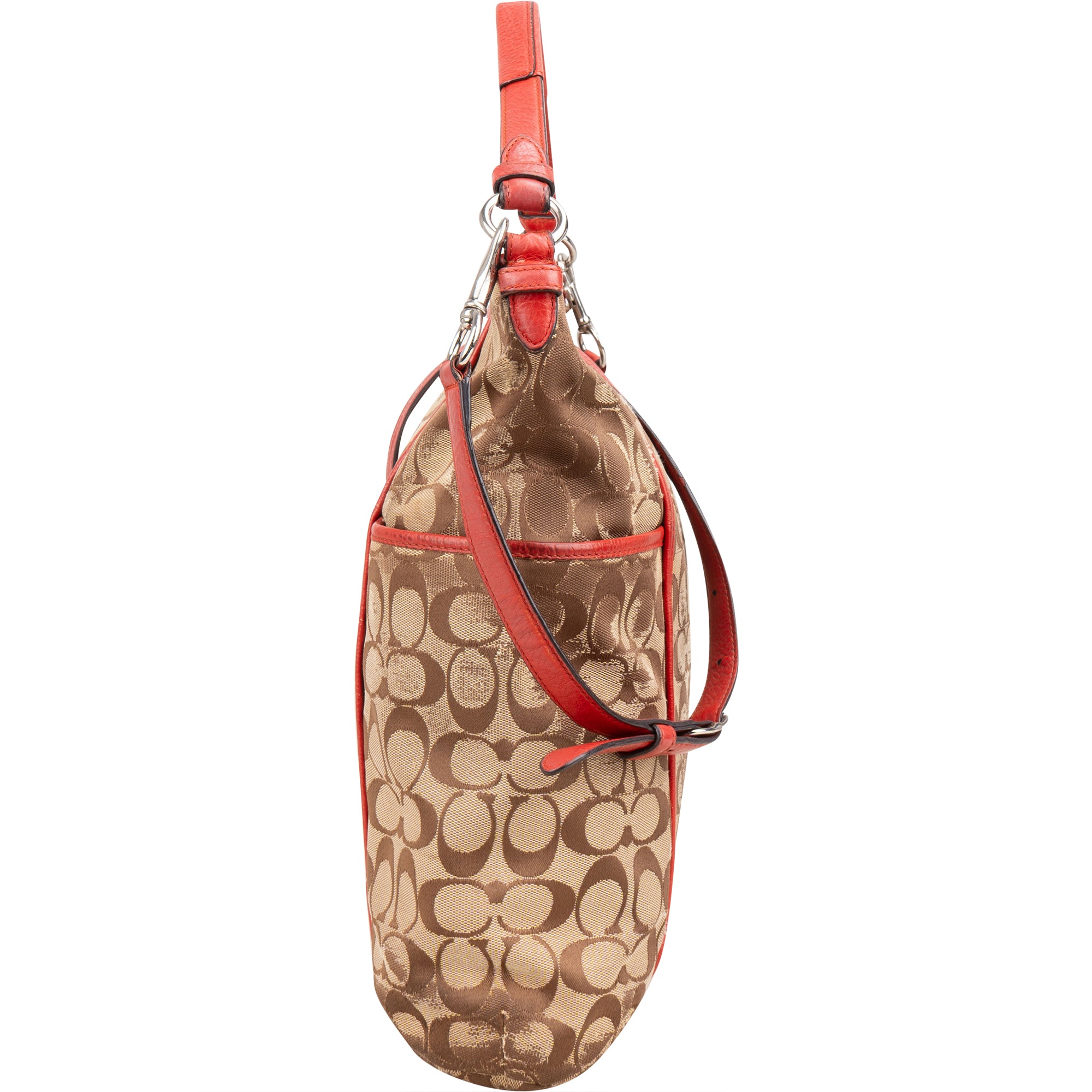 Coach Signature Monogram Handbag - vintageandkickz
