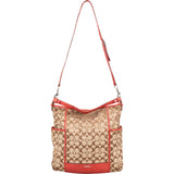 Coach Signature Monogram Handbag - vintageandkickz