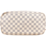 Louis Vuitton Damier Azur Monogram Neverfull MM Shopper Handbag