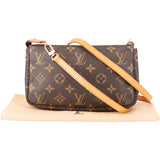 Louis Vuitton Canvas Monogram Pochette Accessoire Crossbody Bag