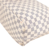 Louis Vuitton Damier Azur Monogram Neverfull MM Shopper Handbag