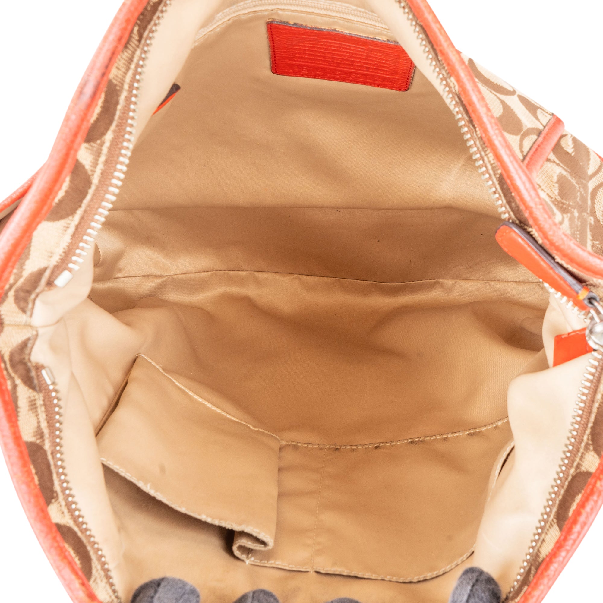 Coach Signature Monogram Handbag - vintageandkickz