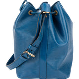 Louis Vuitton Bleu Epi Leather Sac Noe Petit Shoulder Bag