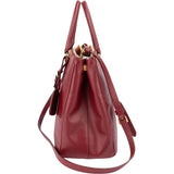 Prada Bicolor Saffiano Leather Galleria Handbag