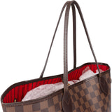 Louis Vuitton Damier Ebene Monogram Neverfull MM Shopper Bag