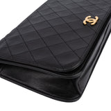 Chanel Quilted Lambskin 24K Gold Single Flap Crossbody Bag