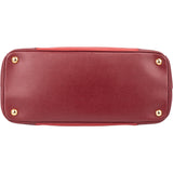 Prada Bicolor Saffiano Leather Galleria Handbag