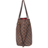 Louis Vuitton Damier Ebene Monogram Neverfull MM Shopper Bag