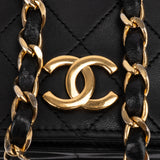 Chanel Quilted Lambskin 24K Gold Single Flap Crossbody Bag