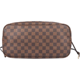 Louis Vuitton Damier Ebene Monogram Neverfull MM Shopper Bag