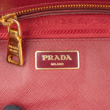 Prada Bicolor Saffiano Leather Galleria Handbag