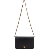Chanel Quilted Lambskin 24K Gold Single Flap Crossbody Bag