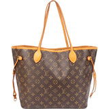 Louis Vuitton Canvas Monogram Neverfull MM Shopper Handbag