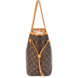 Louis Vuitton Canvas Monogram Neverfull MM Shopper Handbag