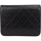 Chanel Quilted Lambskin 24K Gold Single Flap Crossbody Bag
