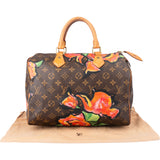 Louis Vuitton Canvas Monogram Roses By Stephen Sprouse Speedy 30 Handbag